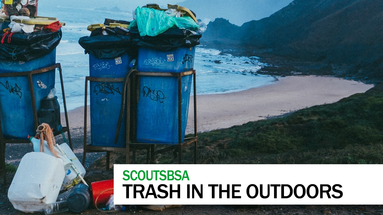 Trash in the outdoors