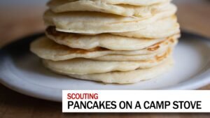 Pancakes on a camping trip